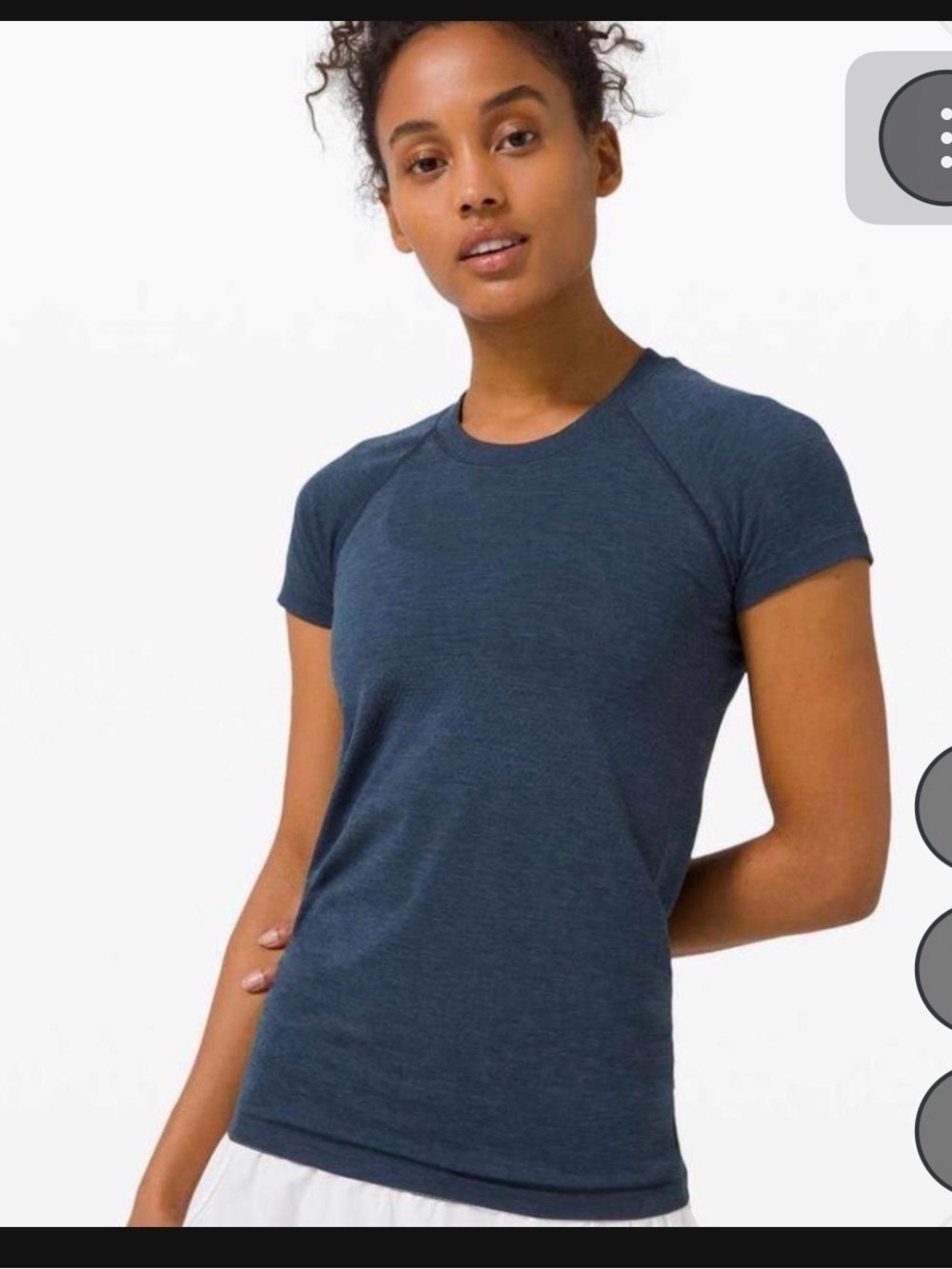 lululemon athletica Women's Dark Navy Short-Sleeve Crew Tee